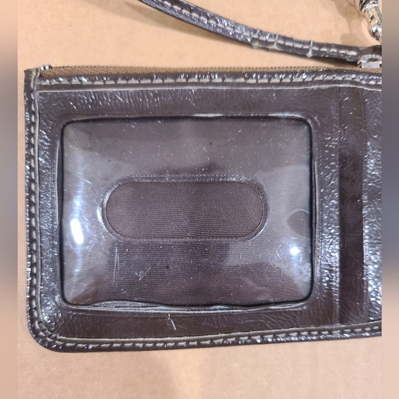 COACH Signature Keychain Pouch Change Purse Wallet Credit Card Wristlet - Picture 3 of 5